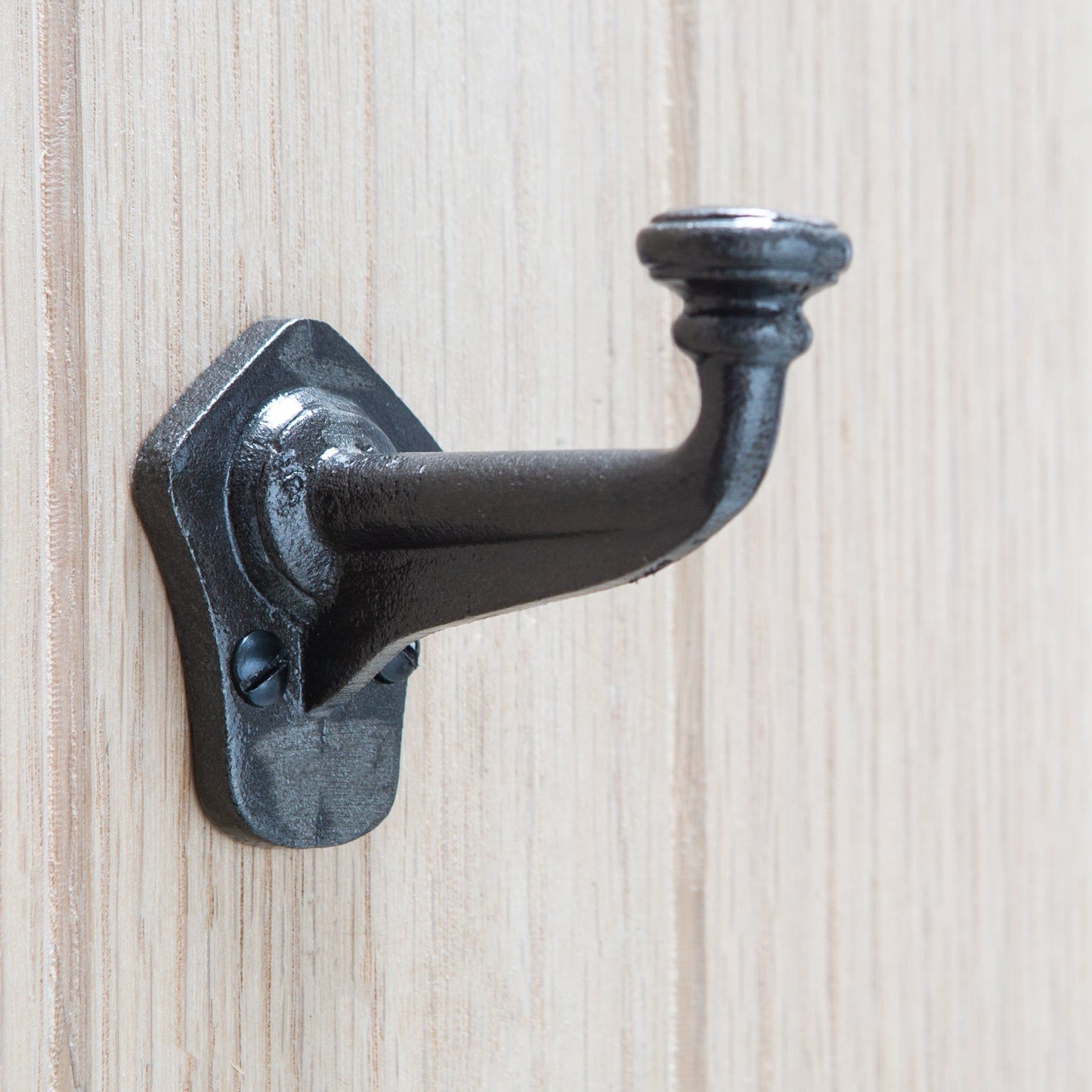 40mm x 70mm Black Flat Top Larder Hook