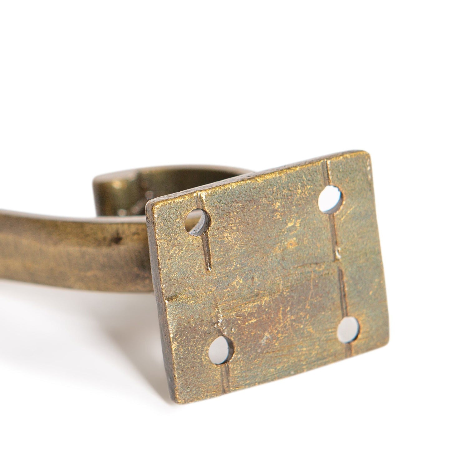 35mm x 80mm Brass Square Back Hat & Coat Hook
