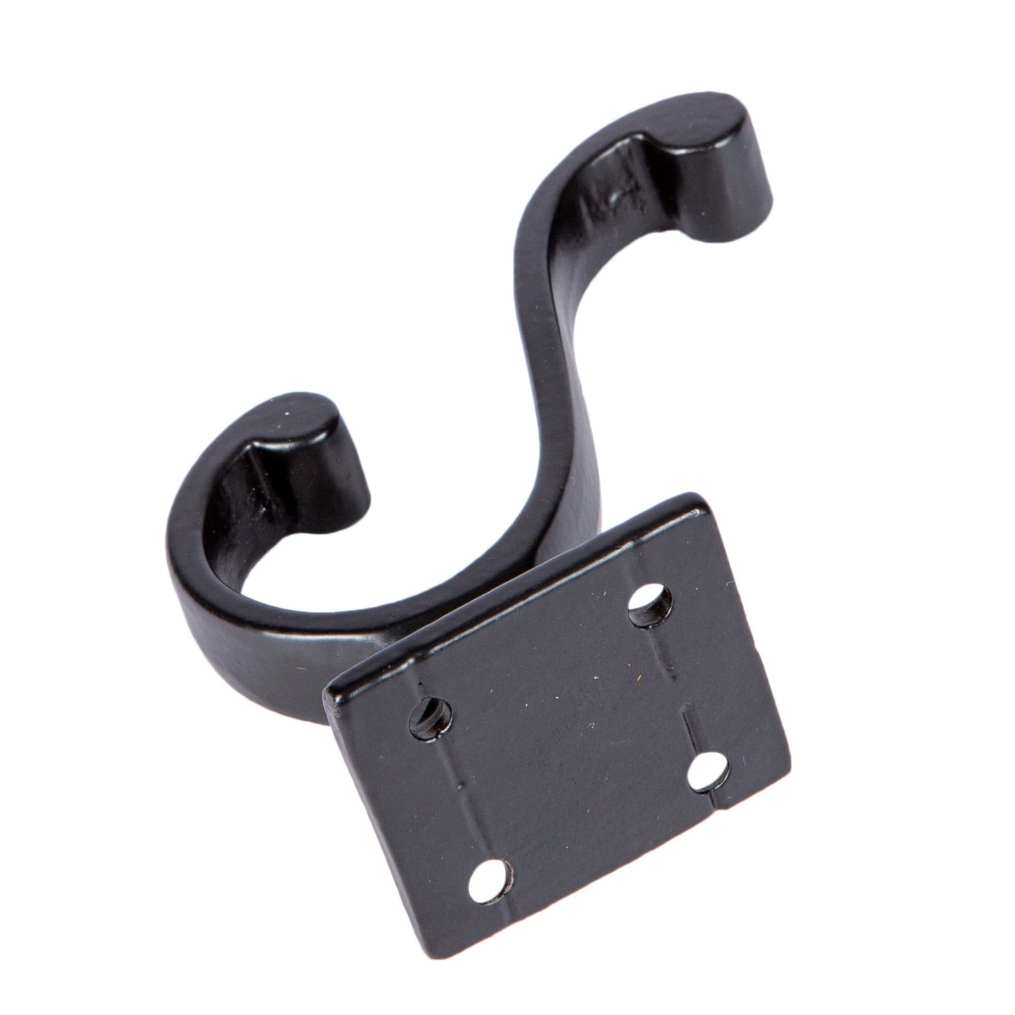35mm x 80mm Black Square Back Hat & Coat Hook