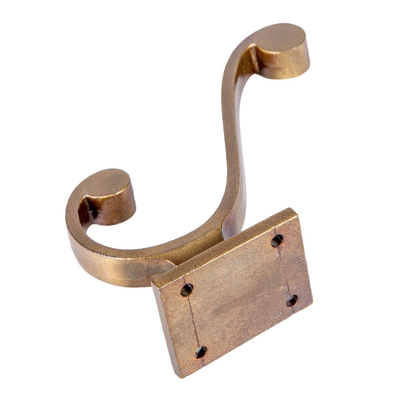 35mm x 105mm Brass Square Back Hat & Coat Hook