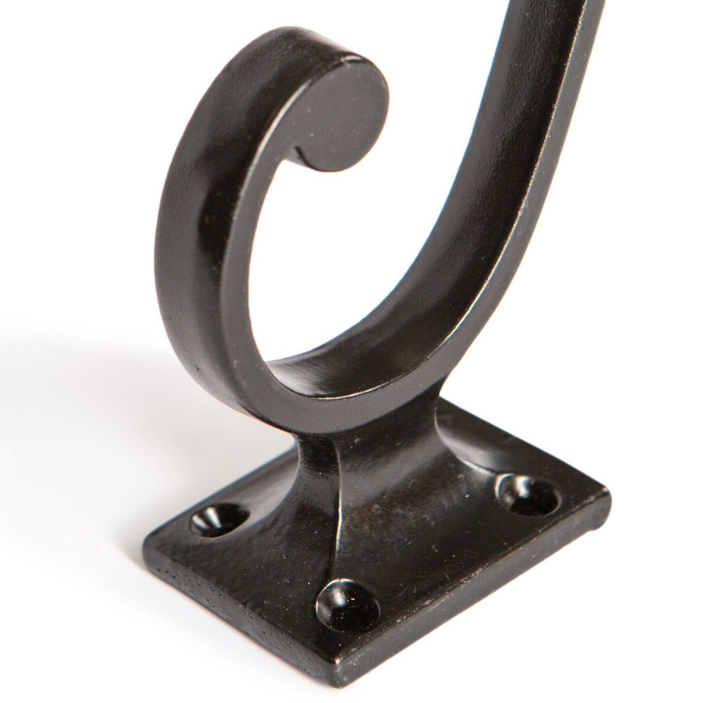 35mm x 105mm Black Square Back Hat & Coat Hook