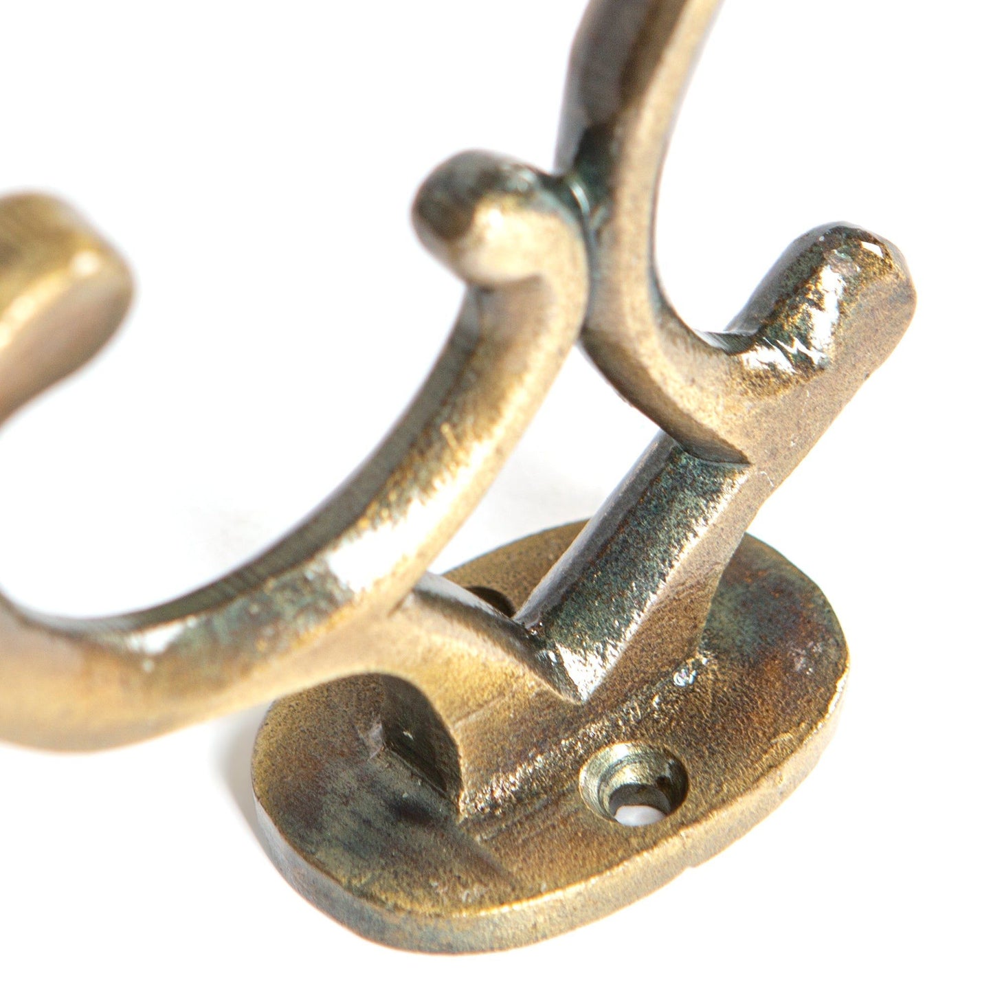 30mm x 130mm Brass Ornamental Hat & Coat Hook