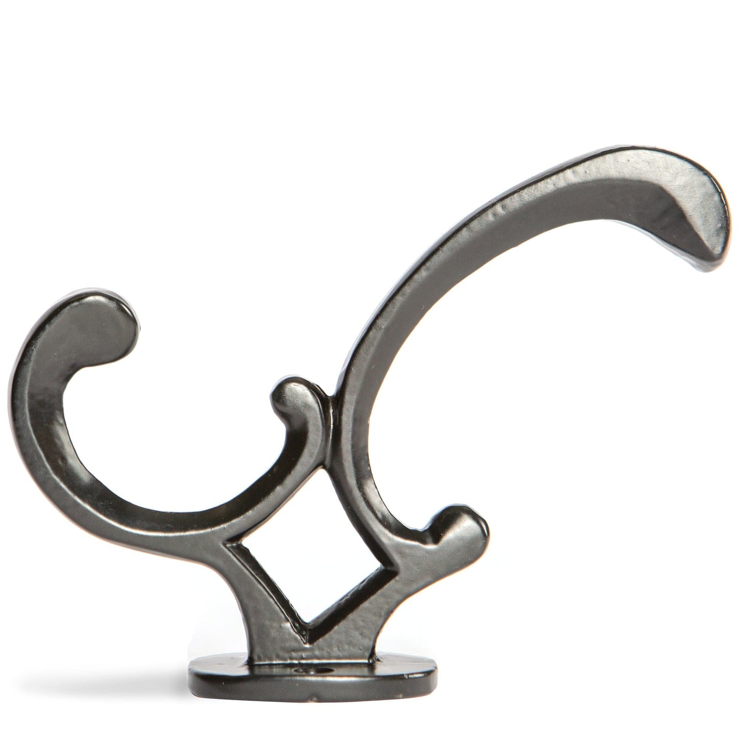 30mm x 130mm Black Ornamental Hat & Coat Hook