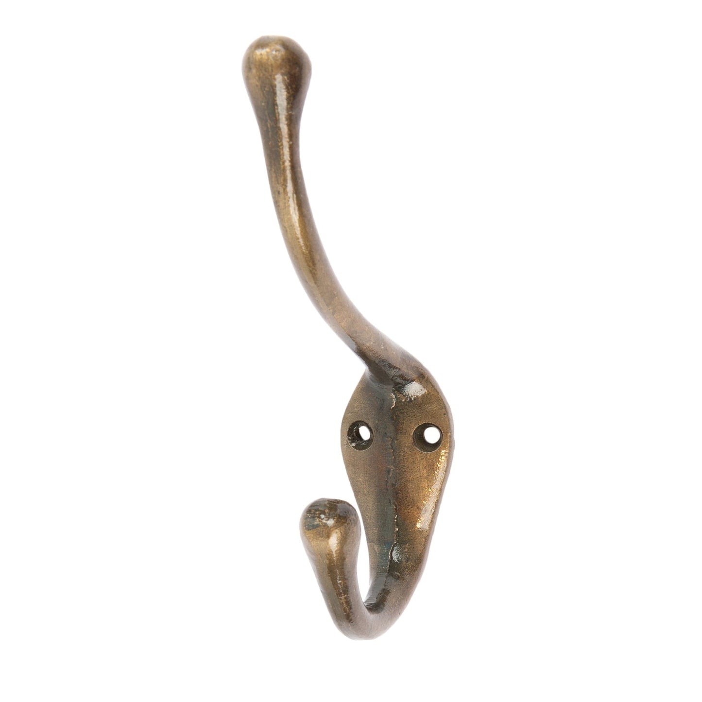 30mm x 140mm Brass Narrow Hat & Coat Hook