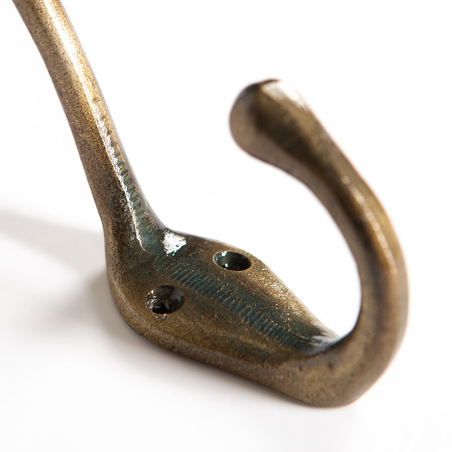 30mm x 140mm Brass Narrow Hat & Coat Hook