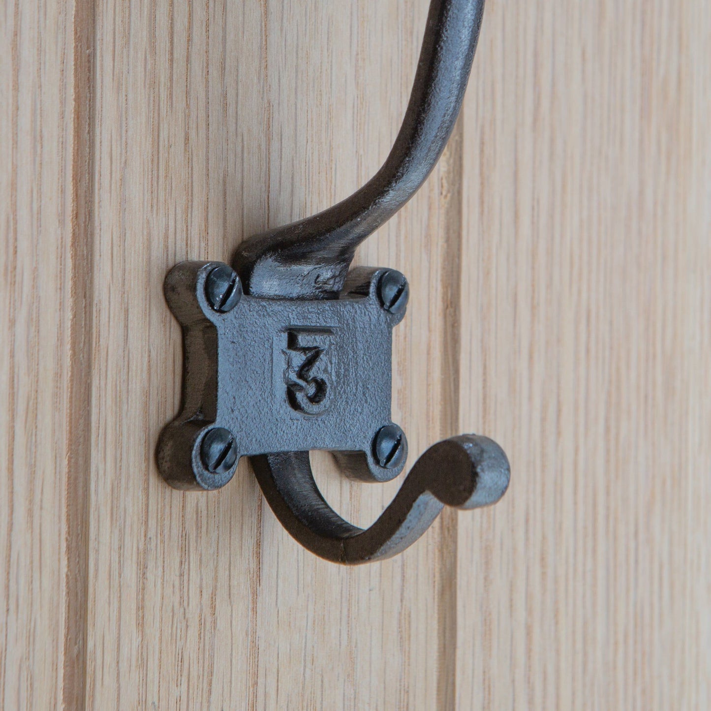 50mm x 115mm Grey Number 3 Hat & Coat Hook