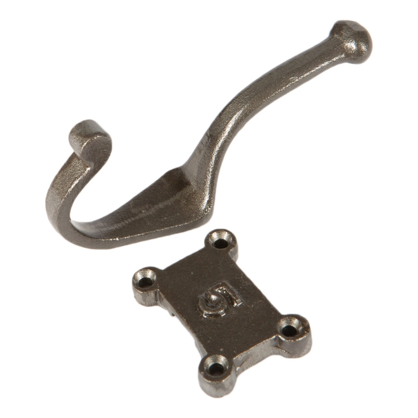 50mm x 115mm Grey Number 5 Hat & Coat Hook