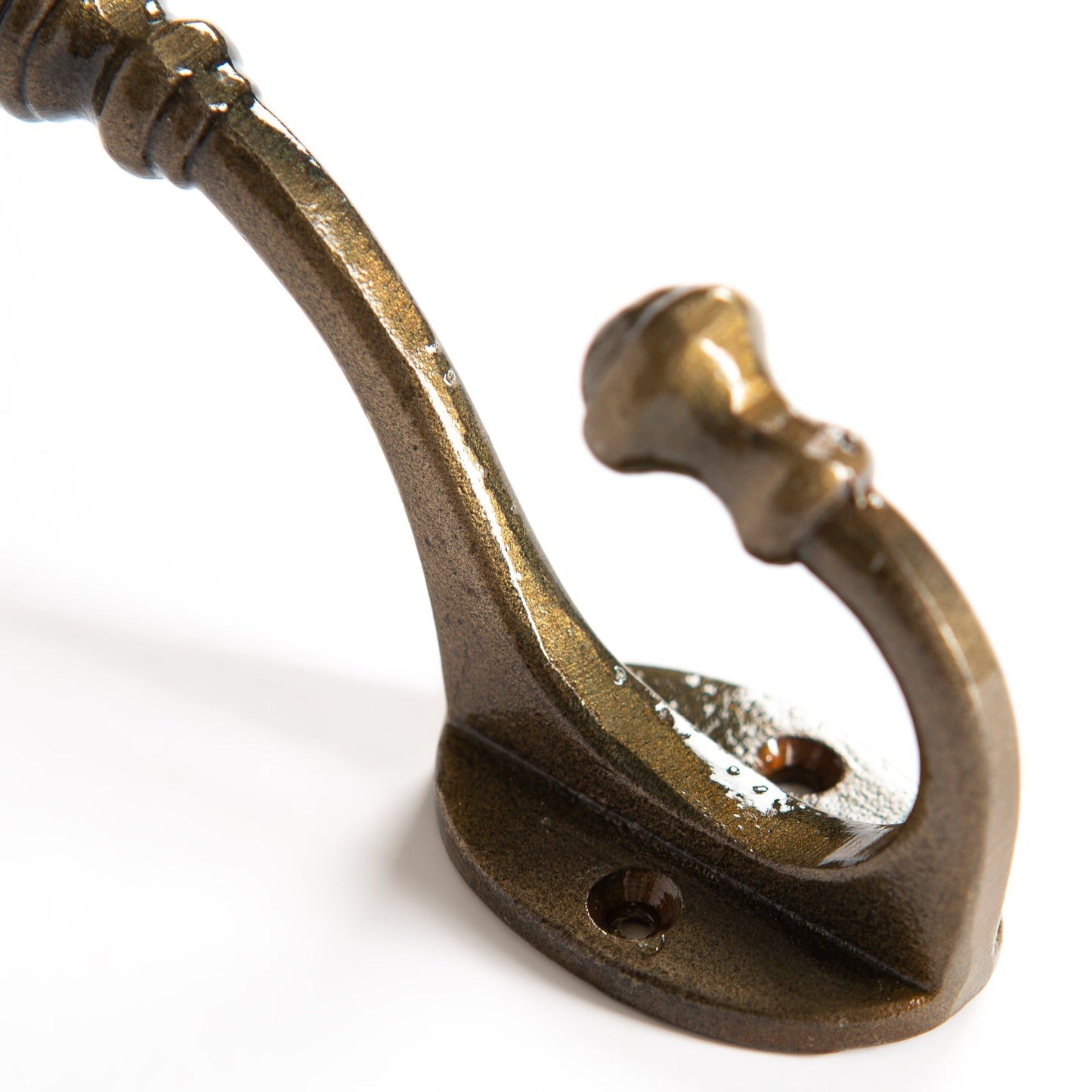 30mm x 95mm Brass Ball End Hat & Coat Hook