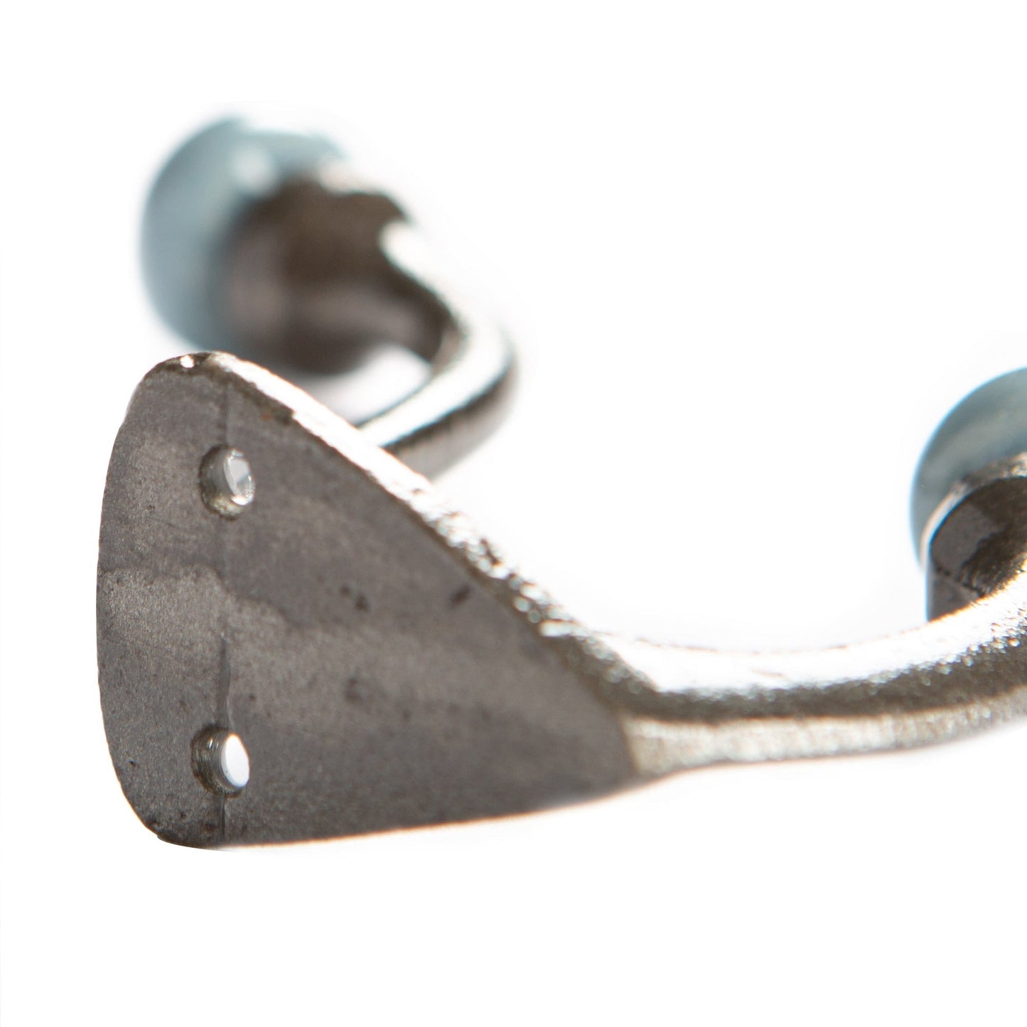 30mm x 105mm Grey Ceramic Ball Raw Hat & Coat Hook