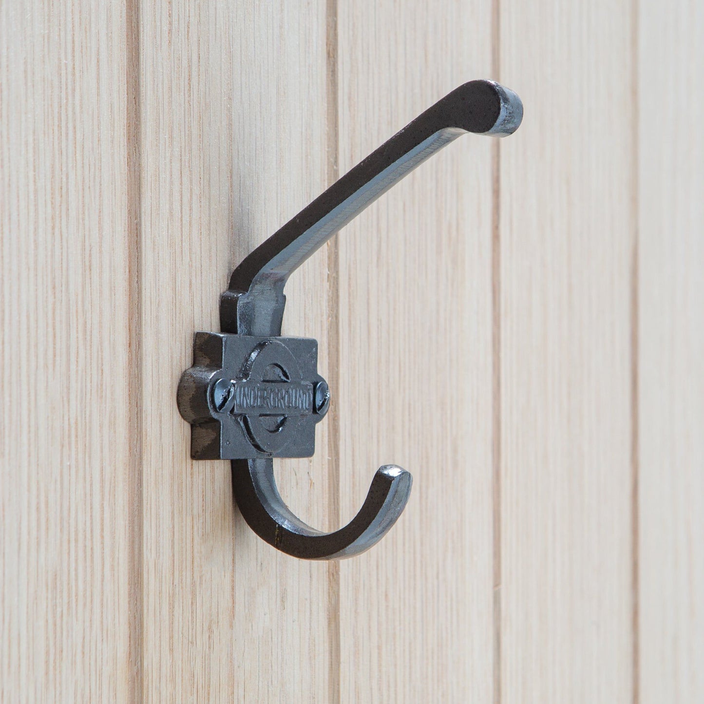 55mm x 100mm Grey London Underground Hat & Coat Hook