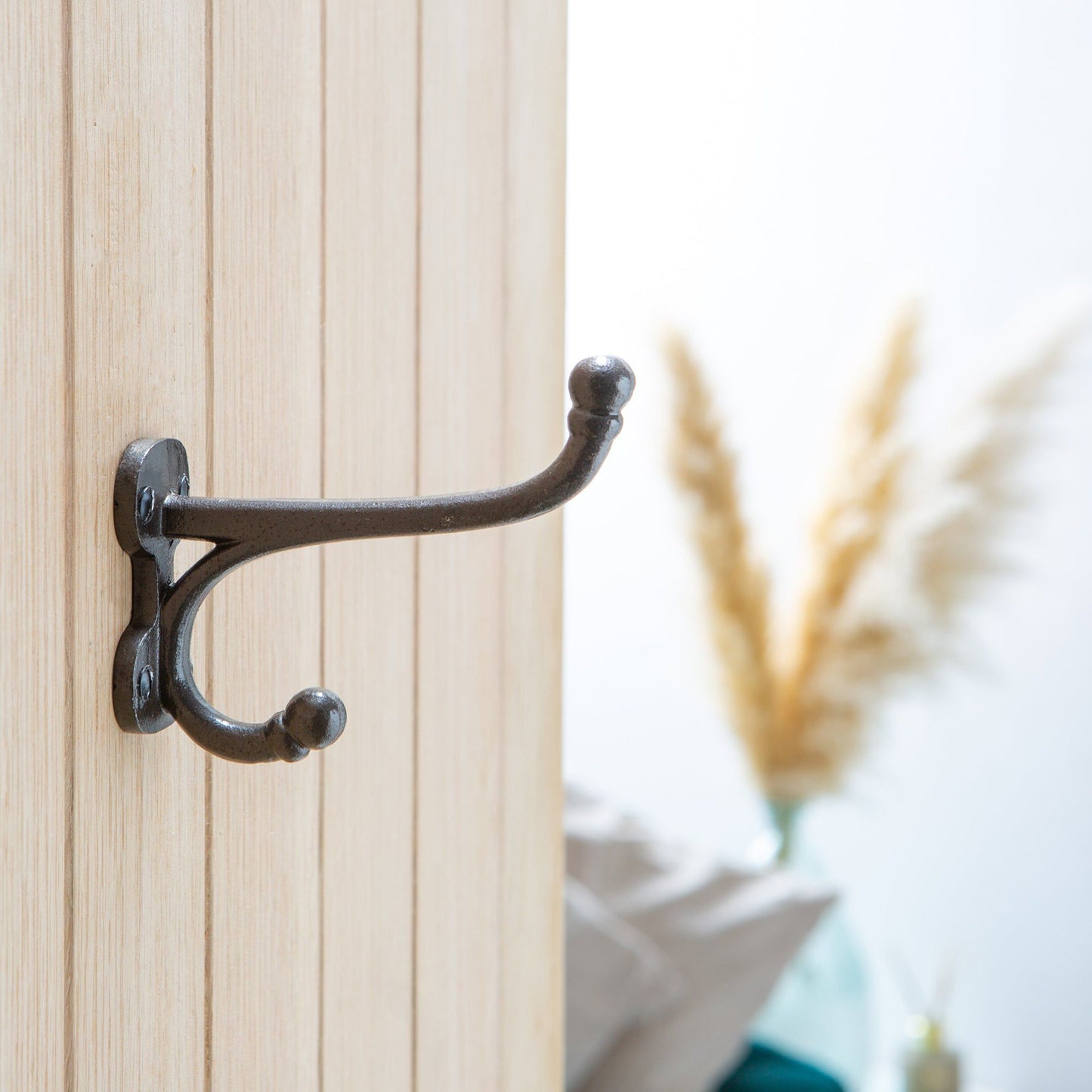35mm x 85mm Flat Top Ball End Brass Hat & Coat Hook