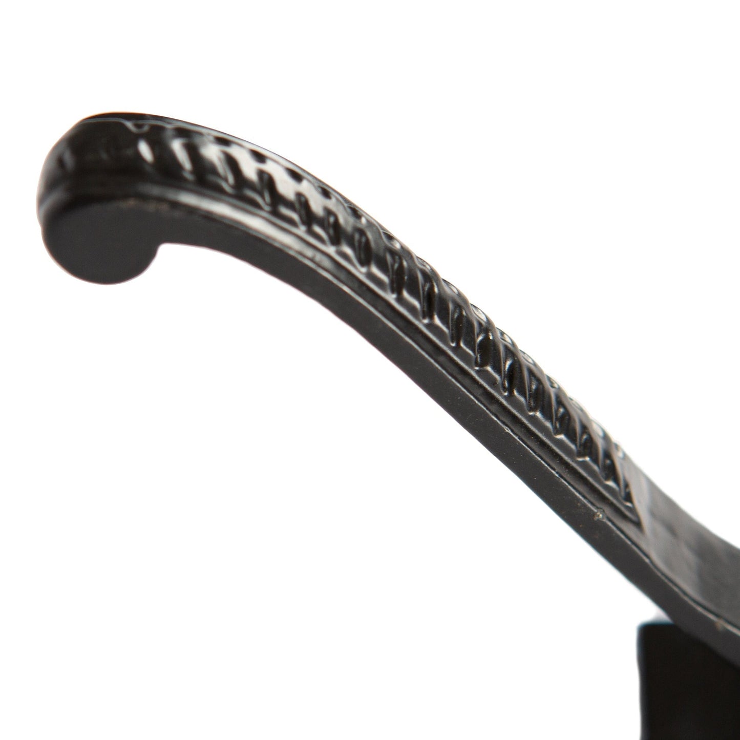 35mm x 100mm Black Square Back Scroll Hat & Coat Hook