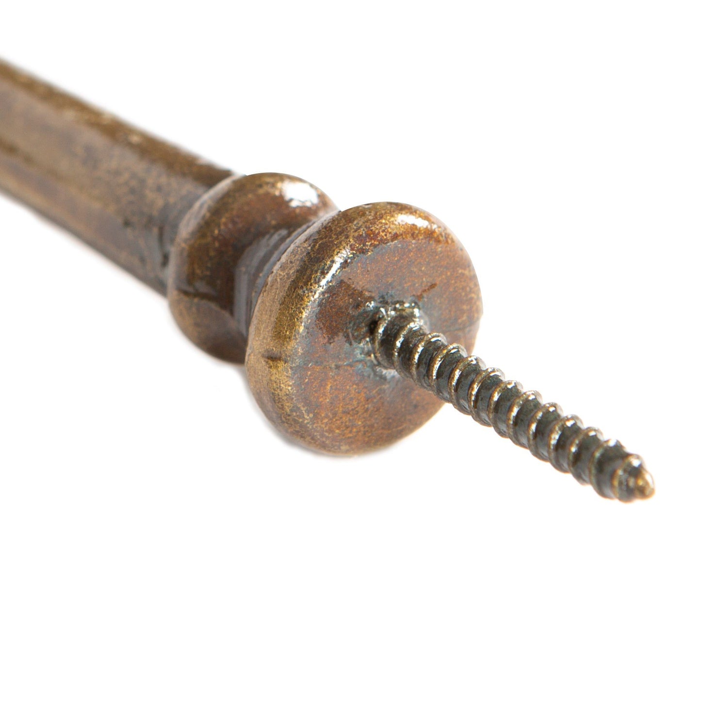 20mm x 60mm Brass Flat Top Screw Hook