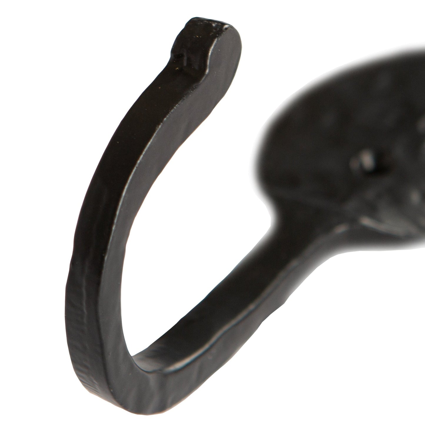 55mm x 140mm Black Arrowhead Coat Hook