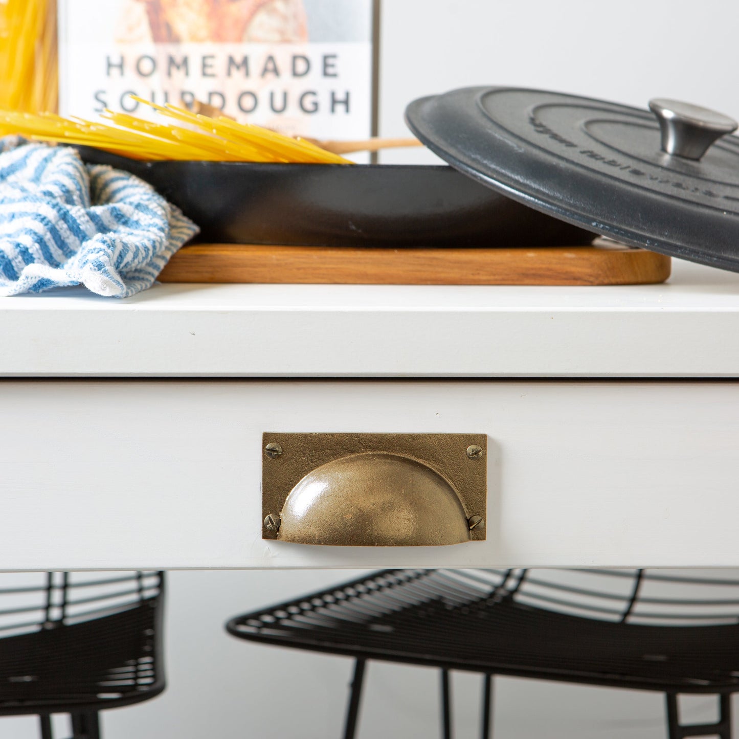 105mm x 50mm Rectangular Cabinet Cup Handle