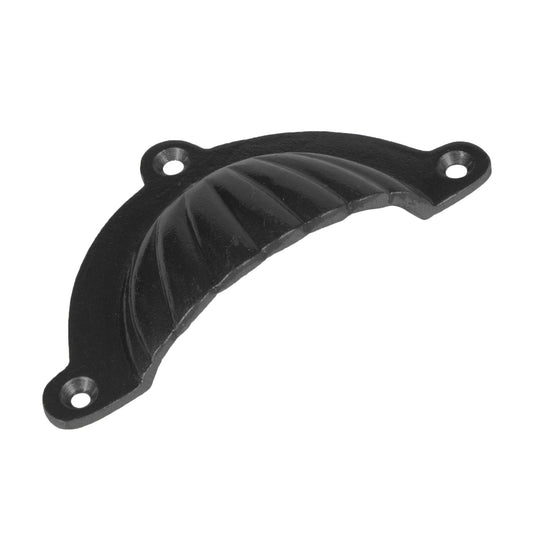 95mm x 50mm Fluted Cabinet Cup Handle
