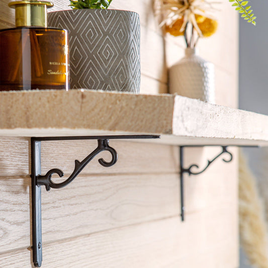 155mm Scroll Iron Shelf Bracket