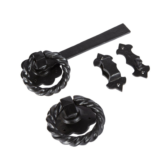 285mm Black Rose Ring Gate Latch