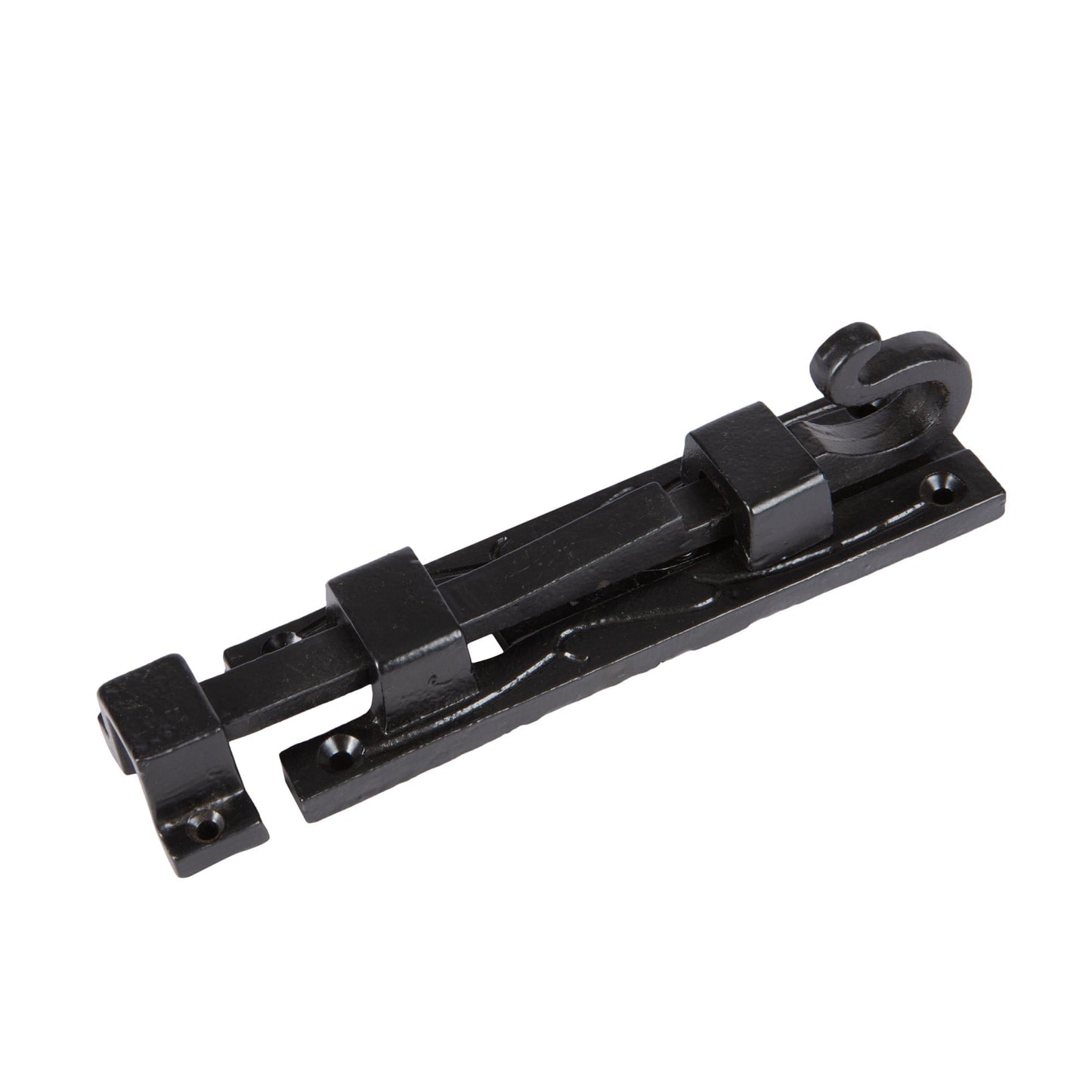 140mm Black Straight Shepherd's Crook Surface Bolt