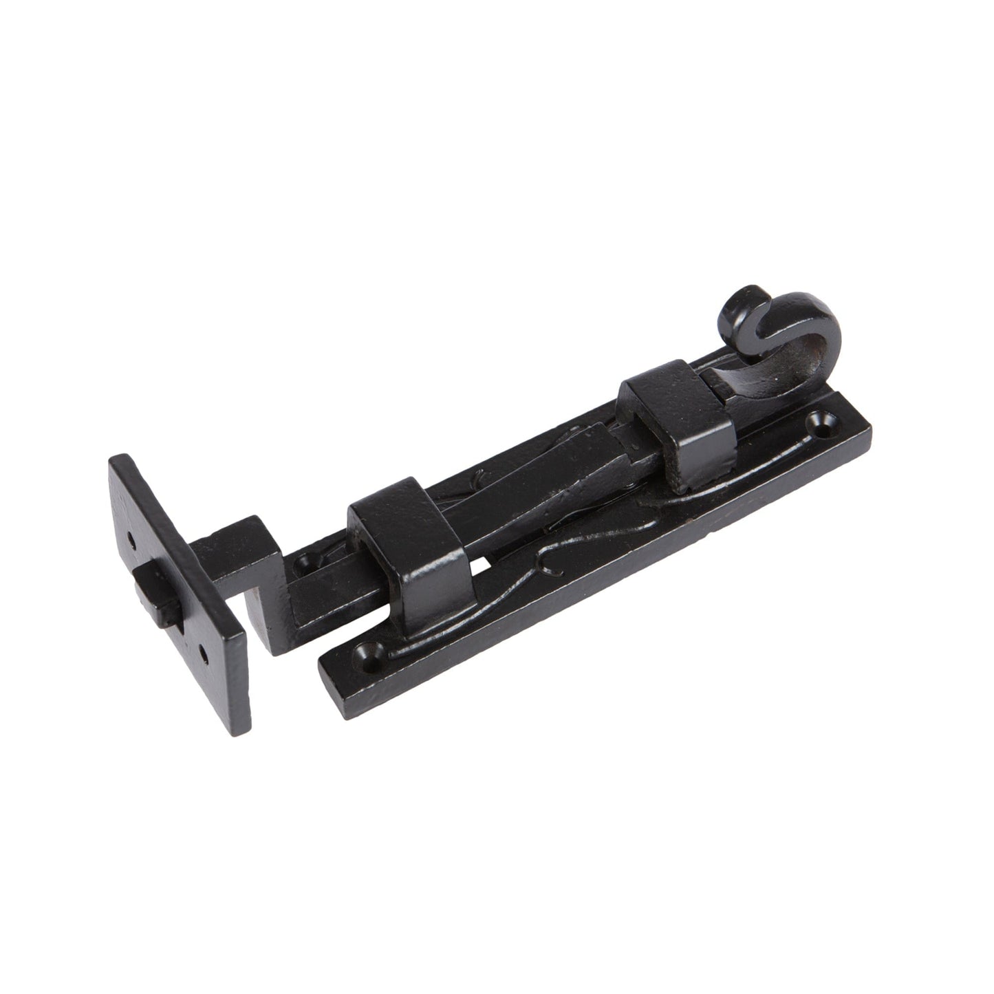 110mm Black Cranked Shepherd's Crook Bolt
