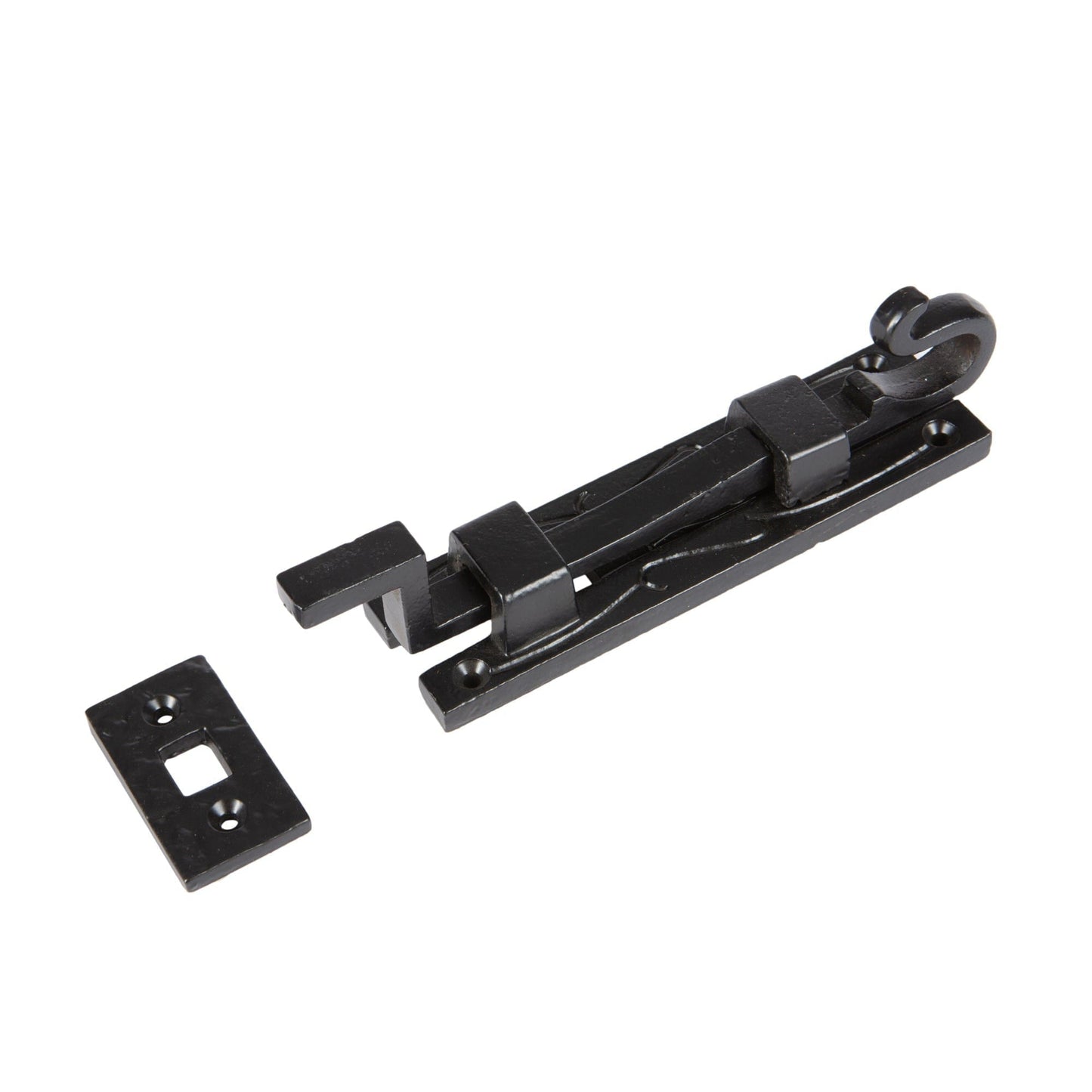 145mm Black Cranked Shepherd's Crook Bolt