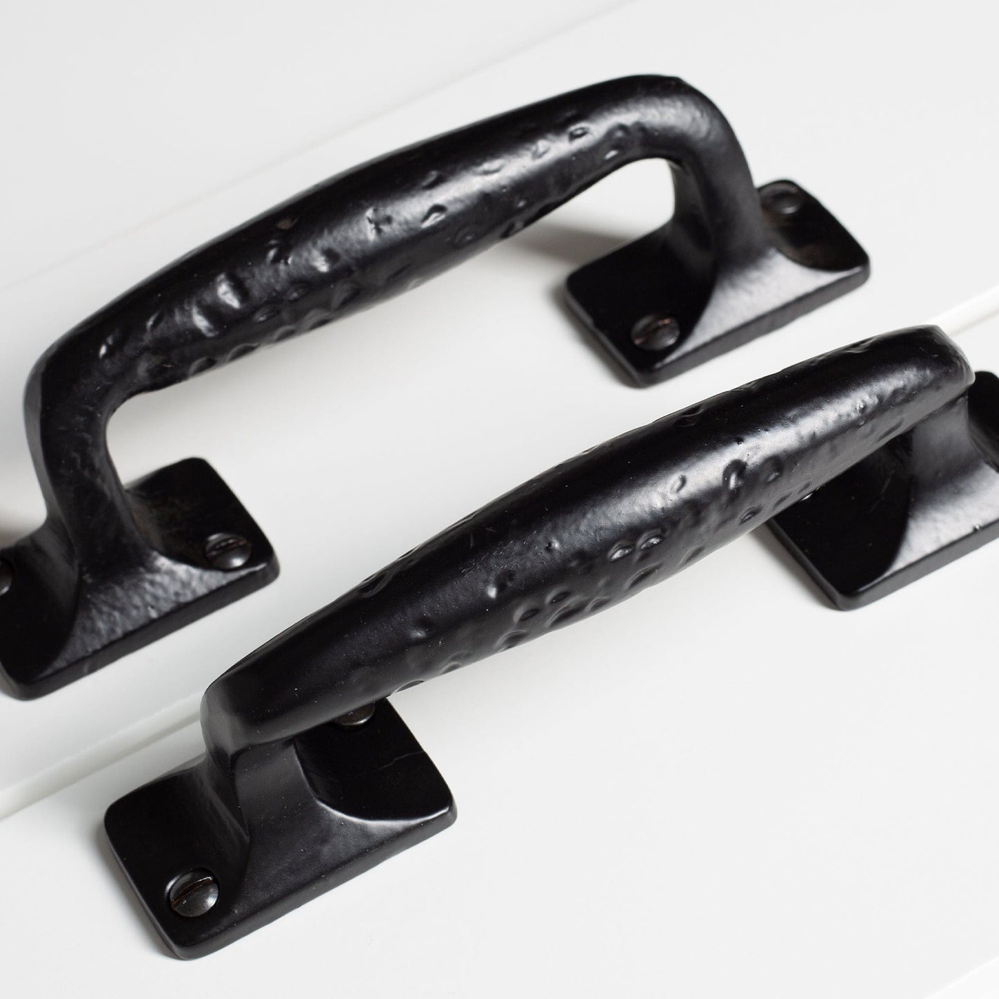 150mm Black Forged Barn Door Handle