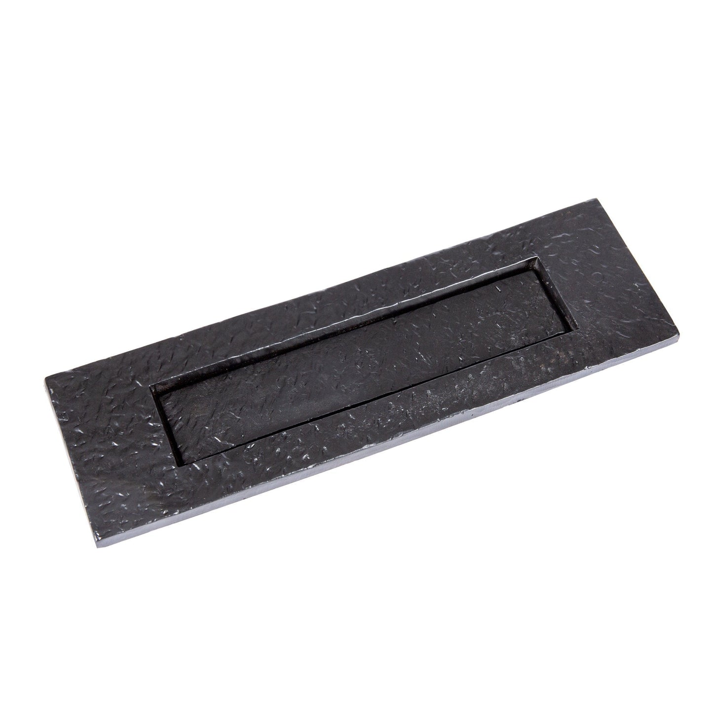 340mm x 100mm Black Rustic Letter Plate