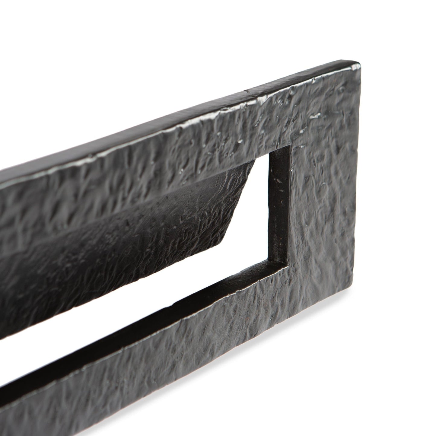 340mm x 100mm Black Rustic Letter Plate