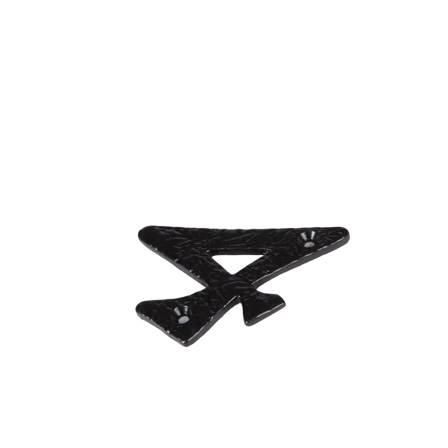 80mm Black Rustic Iron House Number 4