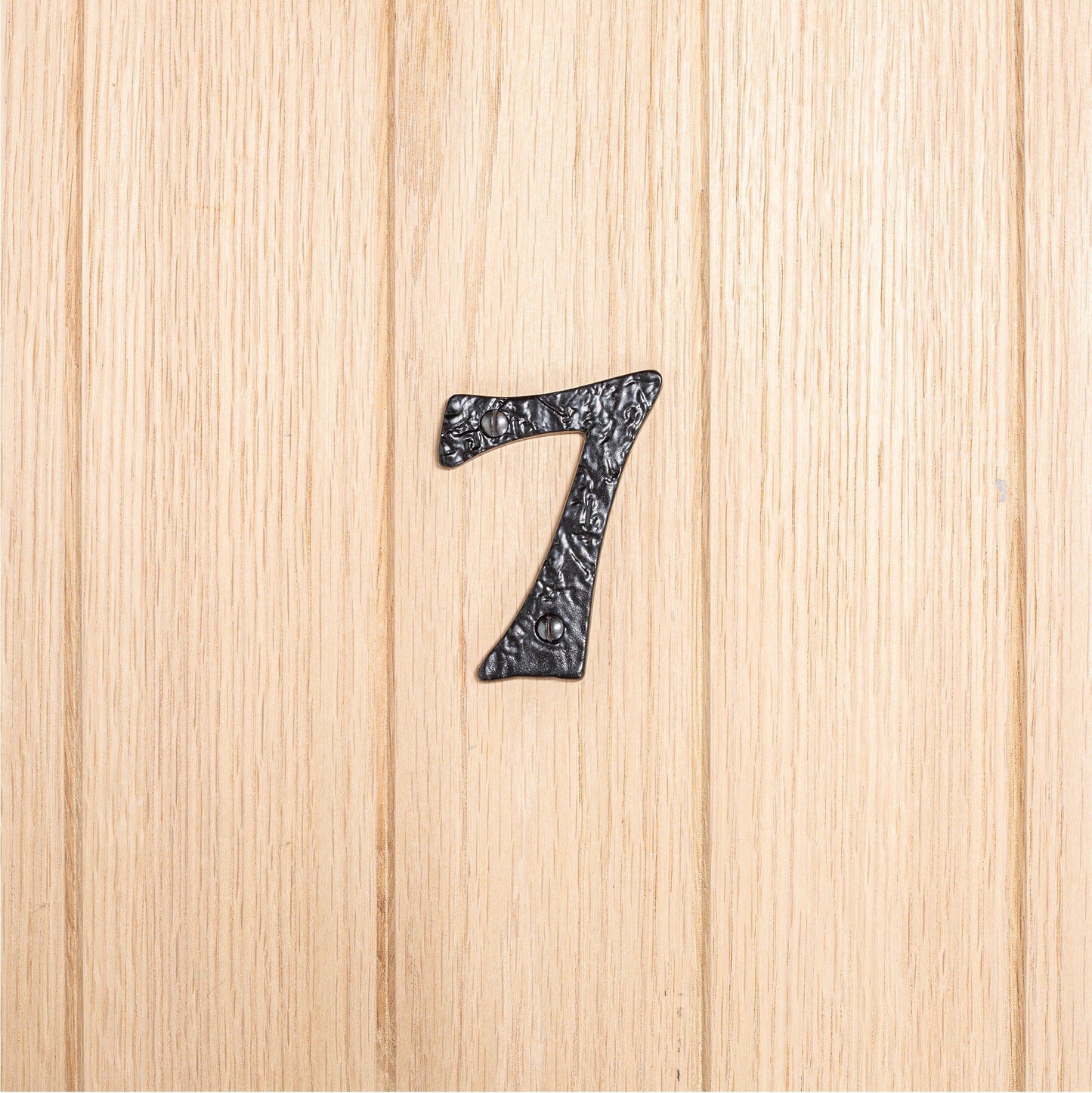 80mm Grey Rustic Iron House Number 7