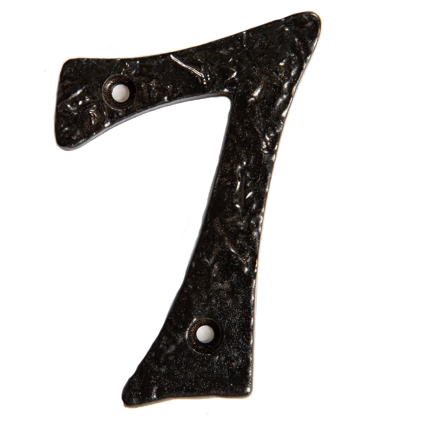80mm Black Rustic Iron House Number 7