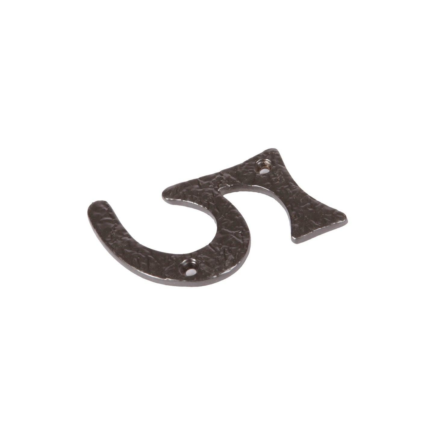 80mm Grey Rustic Iron House Number 5