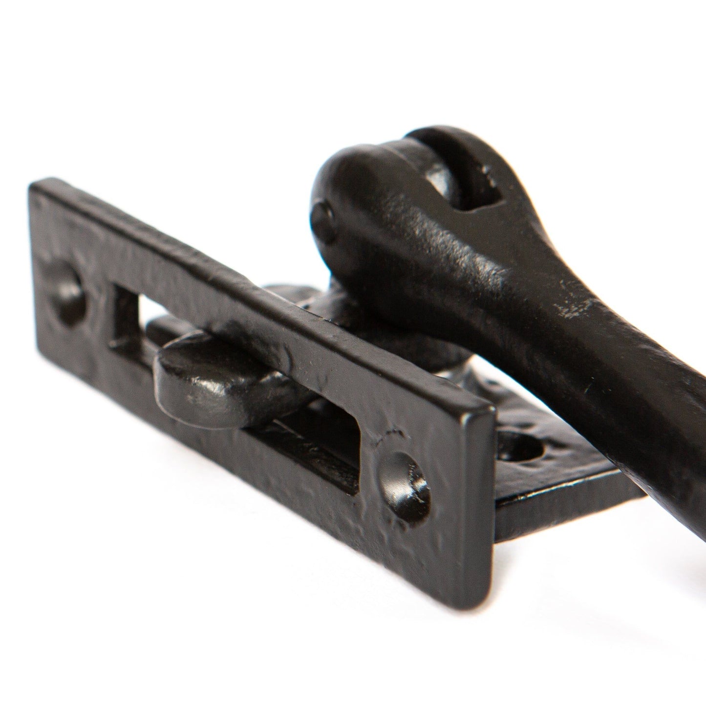 45mm x 110mm Black Rustic Left Handed Window Fastener