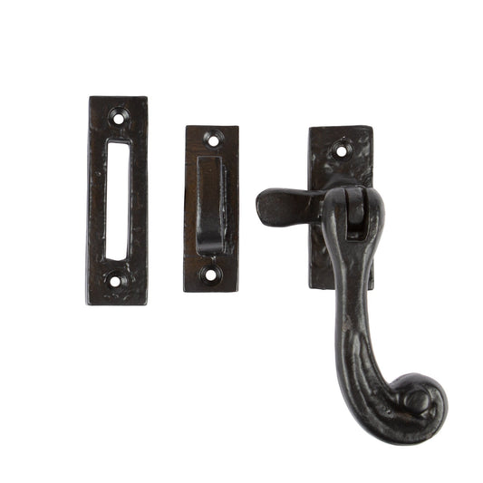 45mm x 100mm Black Rustic Right Handed Window Fastener