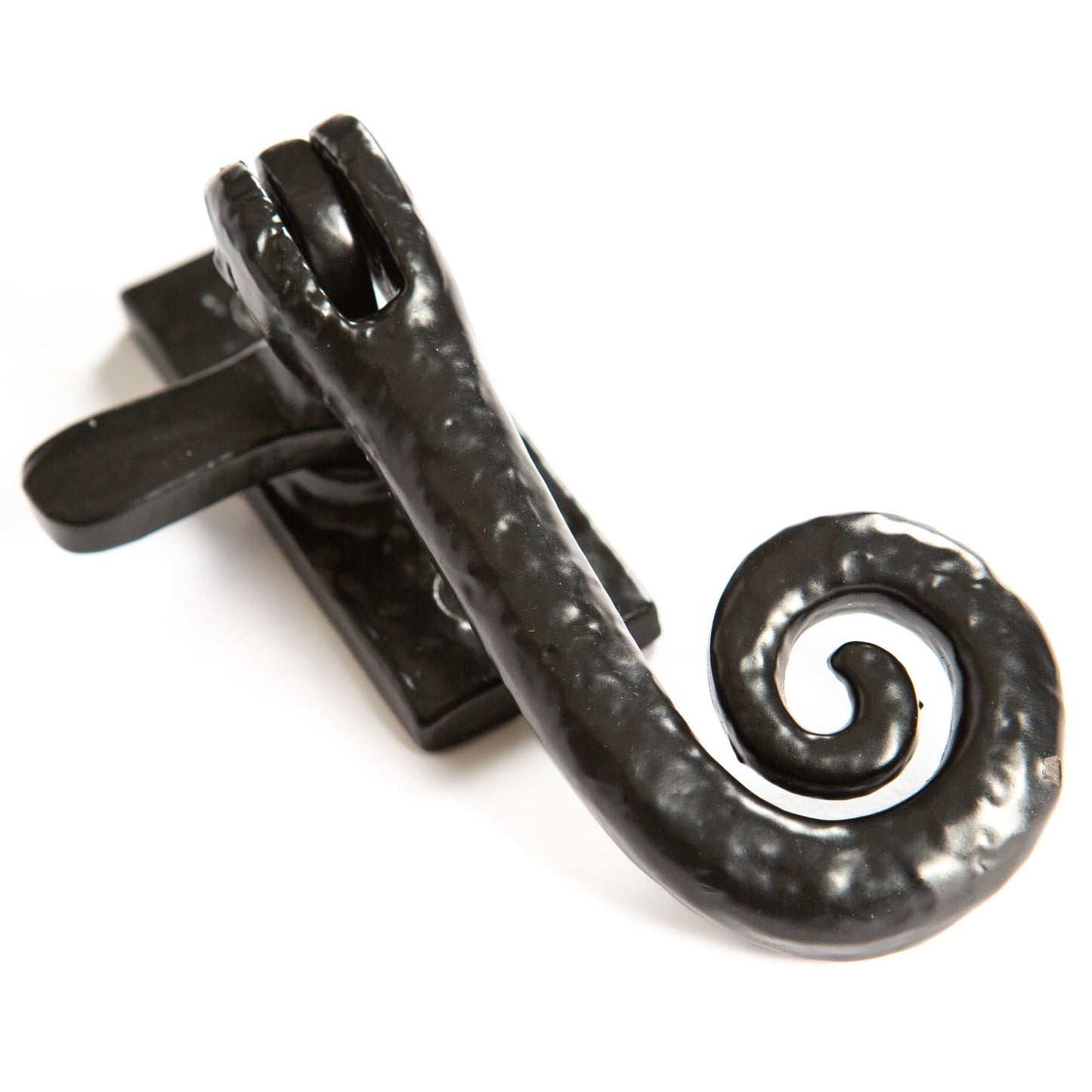 46mm x 108mm Black Curly Tail Right Handed Window Fastener