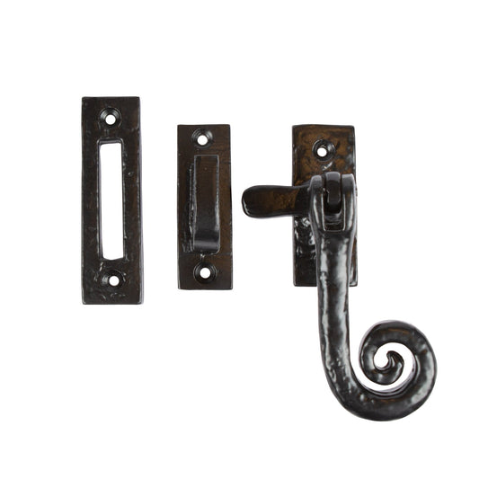 46mm x 108mm Black Curly Tail Right Handed Window Fastener