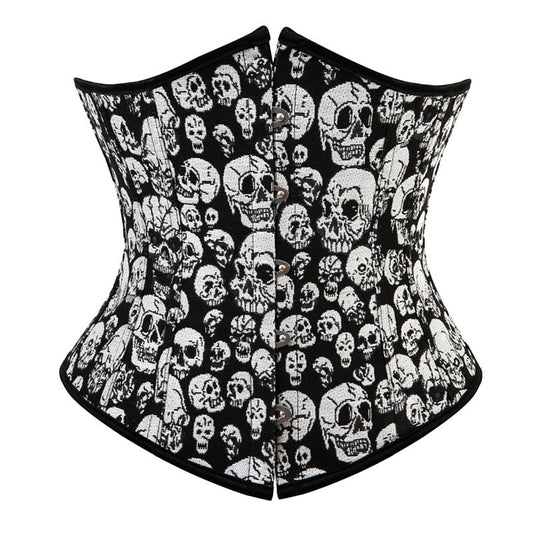 costumes underbust corset shaper bustier top waist cincher body belt satin laceup boned