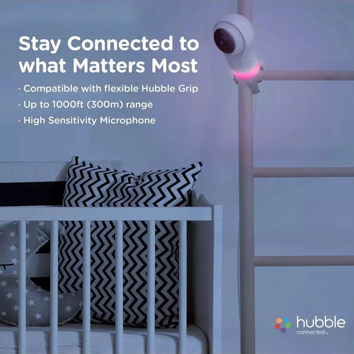 Hubble Nursery Pal Glow+ 5" Video Baby Camera & Monitor