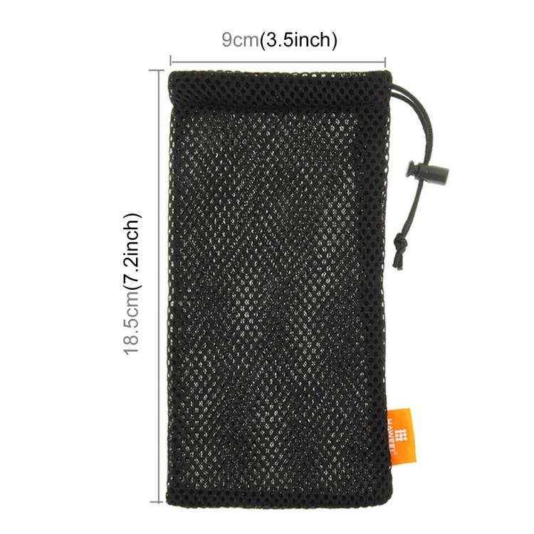 HAWEEL Pouch Bag for Smart Phones, Power Bank and other Accessories, Size up to 5.5 inch(Black)