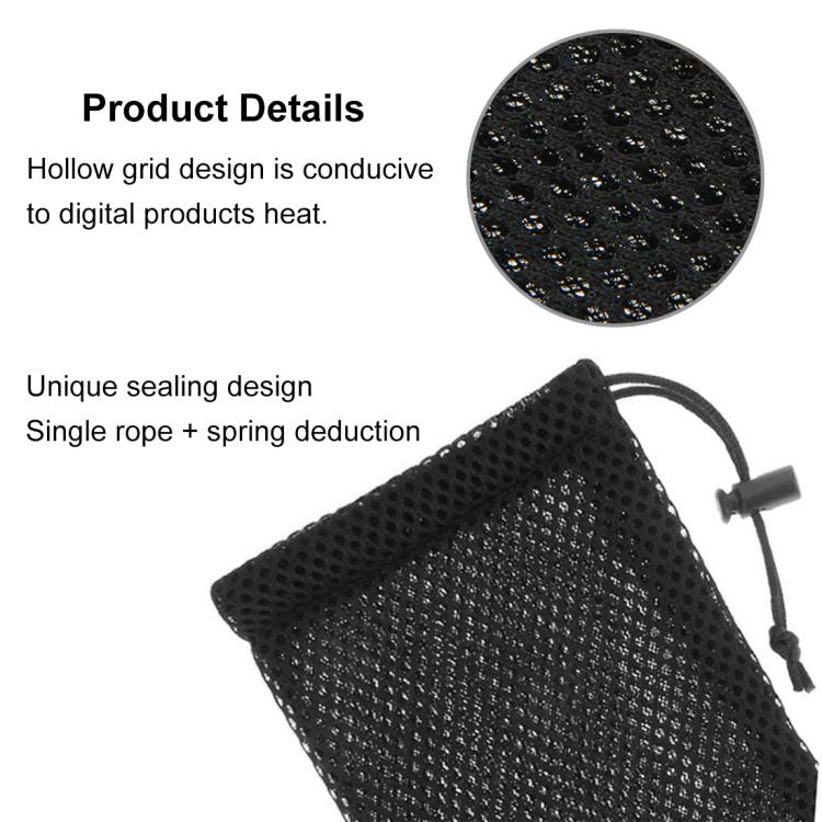 HAWEEL Pouch Bag for Smart Phones, Power Bank and other Accessories, Size up to 5.5 inch(Black)