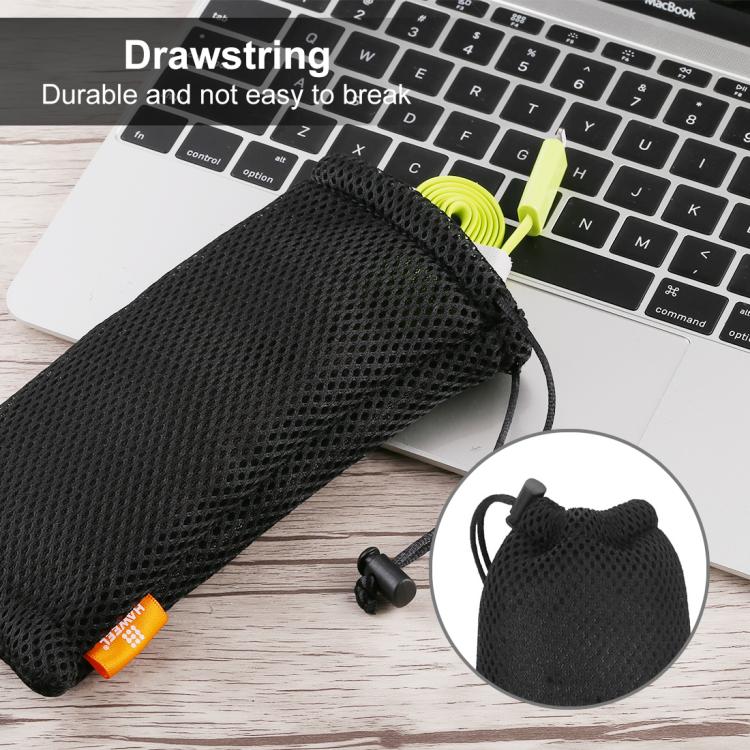 HAWEEL Pouch Bag for Smart Phones, Power Bank and other Accessories, Size up to 5.5 inch(Black)