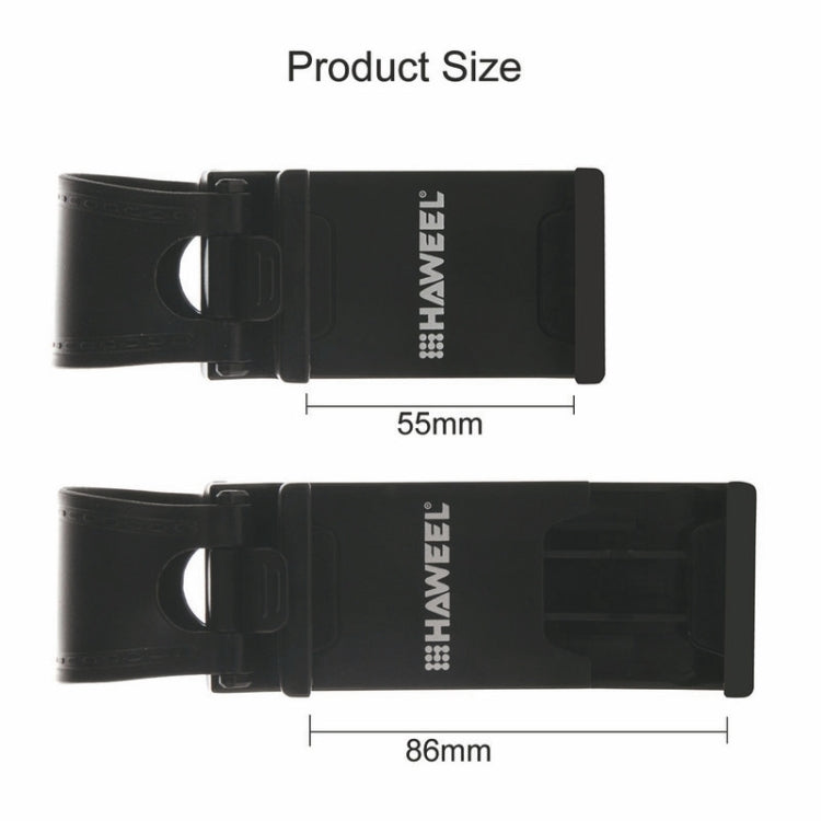 HAWEEL Universal Car Steering Wheel Phone Mount Holder, HK Stock Black