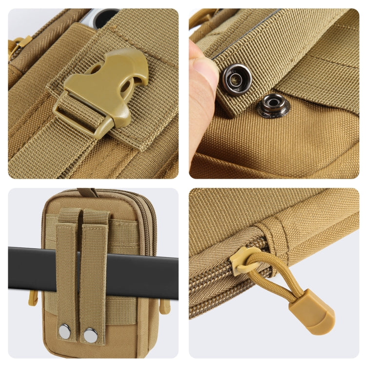 HAWEEL Hiking Belt Waist Bag Outdoor Sport Motorcycle Bag 7.0 inch Phone Pouch (Khaki)
