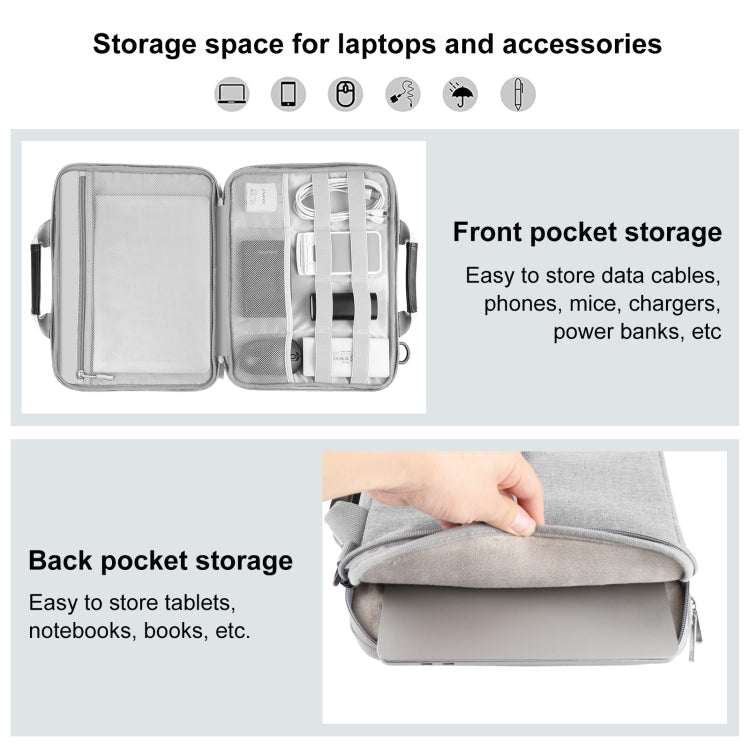 HAWEEL 13.0 inch-14.0 inch Briefcase Crossbody Laptop Bag For Macbook, Lenovo Thinkpad, ASUS, HP, 13.0 inch-14.0 inch