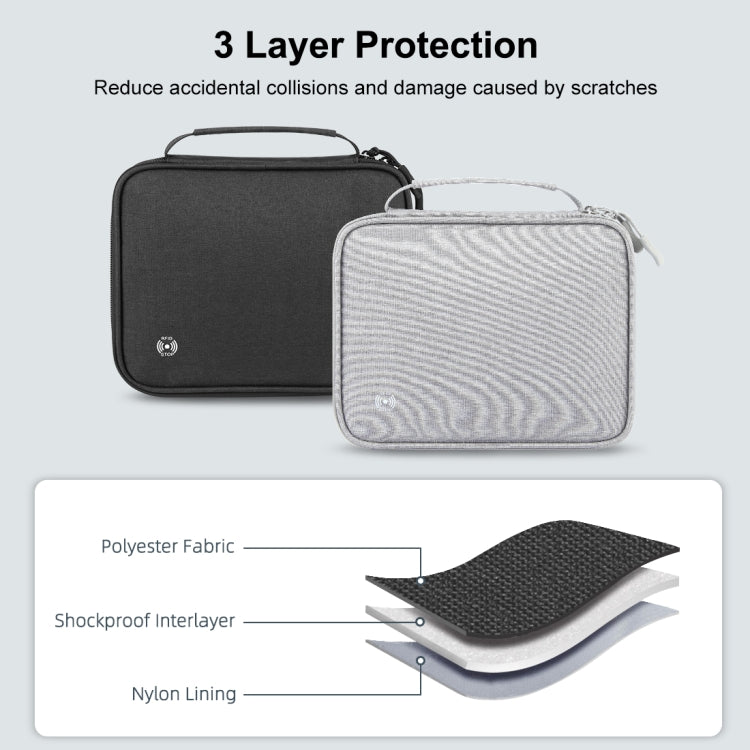 HAWEEL Passport Wallet Document Organizer Credit Cards Case Bag with Handle (Black)