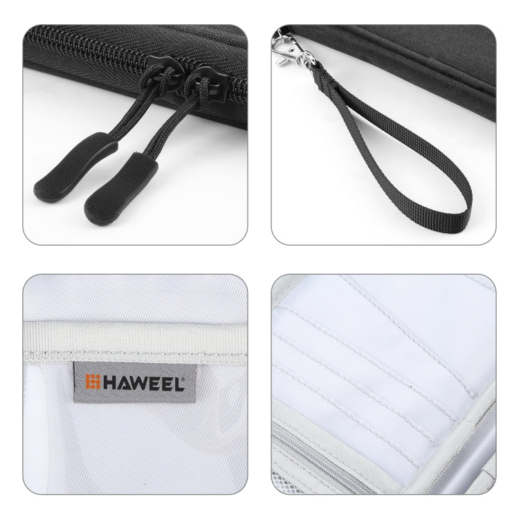 HAWEEL Clutch Bag Passport Wallet Document Organizer Credit Cards Case Bag (Black)
