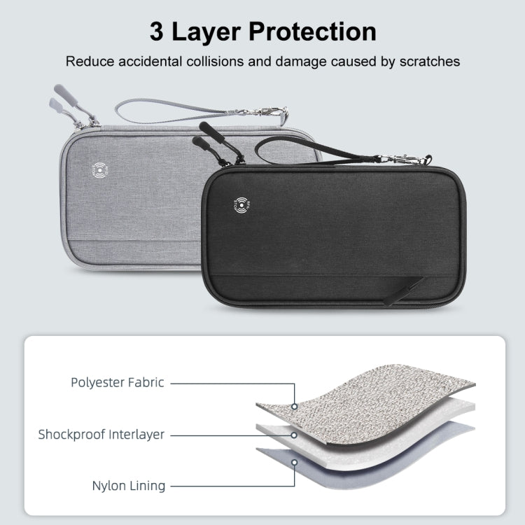 HAWEEL Clutch Bag Passport Wallet Document Organizer Credit Cards Case Bag (Black)