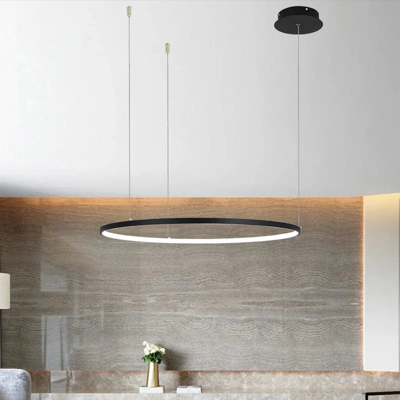 Modern led chandelier circle lights