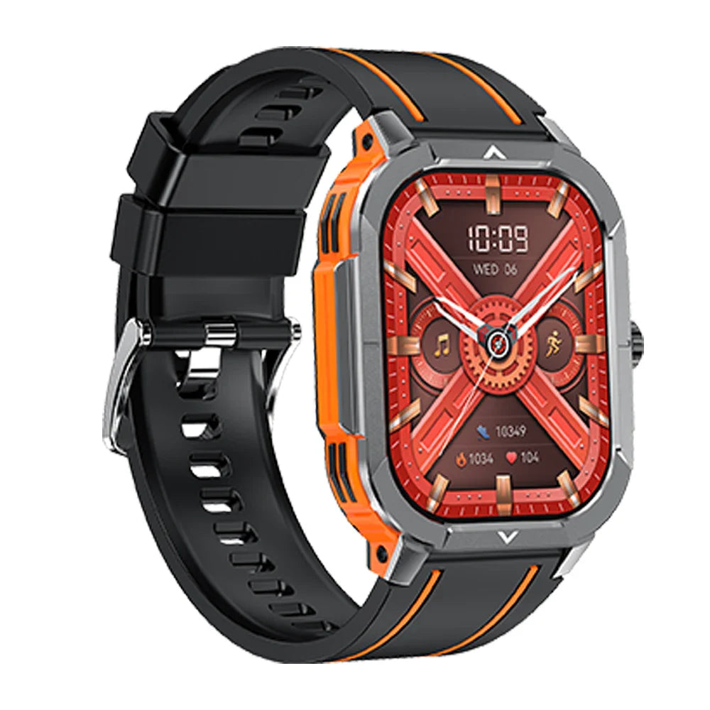 Outdoor Sports Health Monitoring BT Call  Waterproof Smartwatch for Men