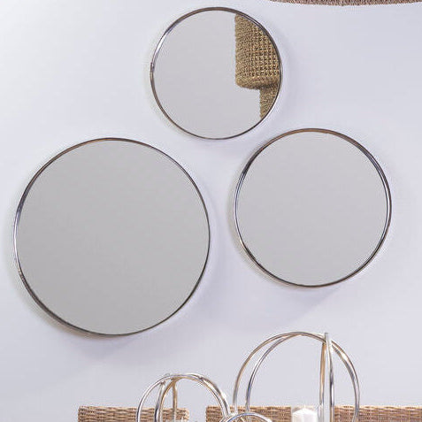 Leonov Medium Nickel Finish Wall Mirror